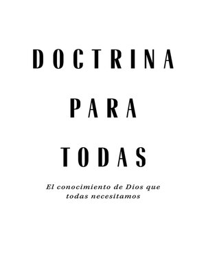 cover image of Doctrina para todas